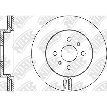 Диск тормозной передний Toyota YARIS\VITZ