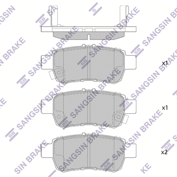 Колодки тормозные задние Honda Odyssey