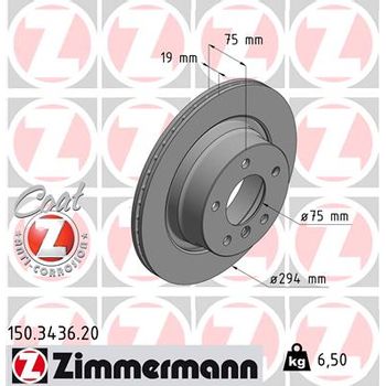 Диск тормозной задний BMW E46/M43/M47/M52/M54