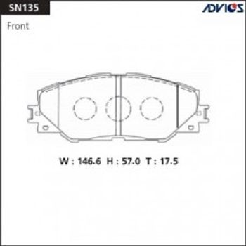 Колодки тормозные передние RAV4 III 06