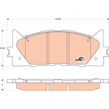 Колодки тормозные передние TOYOTA Camry ACV40 ACV45 GSV40 AVV50 ASV50 ACV51 GSV50 LEXUS ES300 ES350