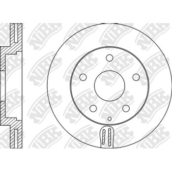 Диск тормозной передний Mazda MPV II