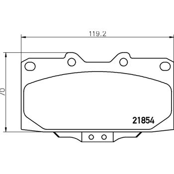 Колодки тормозные передние Impreza WRX STI