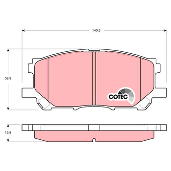 Колодки тормозные передние RX300 03