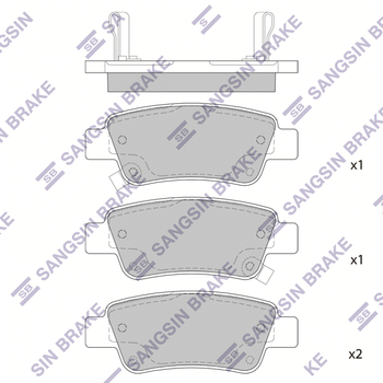 Колодки тормозные задние Honda CRV 3/4