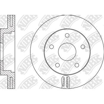 Диск тормозной передний Nissan Serena C25/26