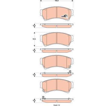 Колодки тормозные передние Mazda 6 GH