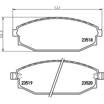 Колодки тормозные передние HYUNDAI Galloper II