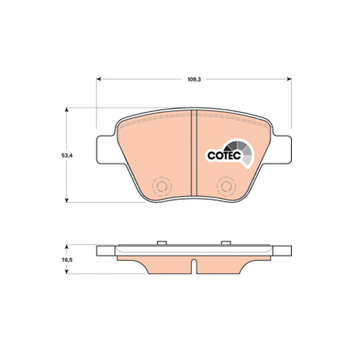 Колодки тормозные задние Audi/Seat/Skoda Octavia/VW Jetta