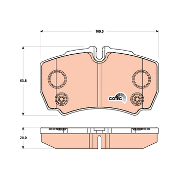 Колодки тормозные задние ford TRANSIT BUS 