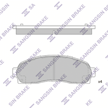 Колодки тормозные передние Chevrolet Equinox/Ford