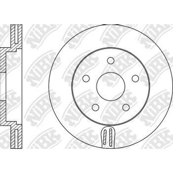 Диск тормозной передний Ford Focus 2/3/C-Max/Volvo/S40/C30/C70/V50