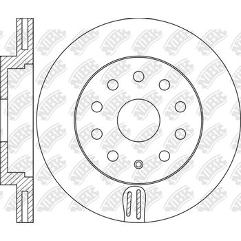 Диск тормозной передний Audi/Seat/Skoda,VW