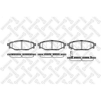 Колодки тормозные задние Subaru Legacy 4/5/Forester/Impreza 3/4/Outback 2/3