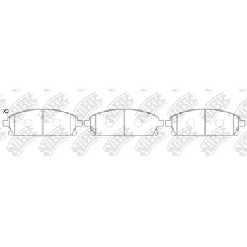 Колодки тормозные передние Pathfinder/XTrail