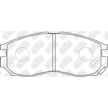 Колодки тормозные передние Mitsubishi Galant IV/V/VII/IX/Dion/Colt IV/Eclipse/II/Lancer/Mirage IV/Santamo/Space Runner/