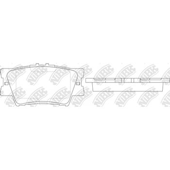 Колодки тормозные задние Toyota Rav4:3/4/Camry V30/V40/V50/Lexus ES3/ES4