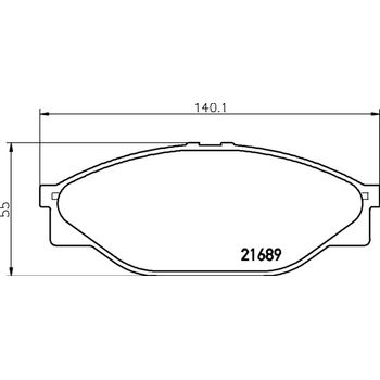 Колодки тормозные передние Toyota Hilux/Baw Tonik