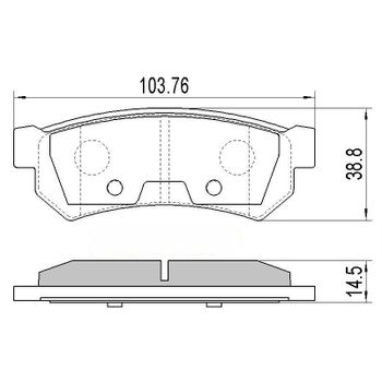 Колодки тормозные задние Chevrolet Lacetti 07-