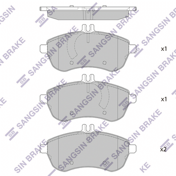 Колодки тормозные передние MB C(C204W204,S204)/E (A207,C207,W211,W212,S212)/SLK(R172)