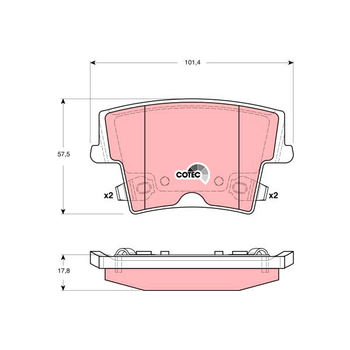 Колодки тормозные задние Chrysler 300C