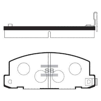 Колодки тормозные передние Isuzu Trooper/Campo(KB)/