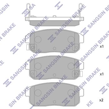 Колодки тормозные задние Nissan Sunny 5/Primera 2/3/Maxima 4/Cefiro 3/Avenir 2