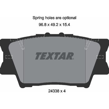 Колодки тормозные задние Toyota Rav4:3/4/Camry V30/V40/V50/Lexus ES3/ES4