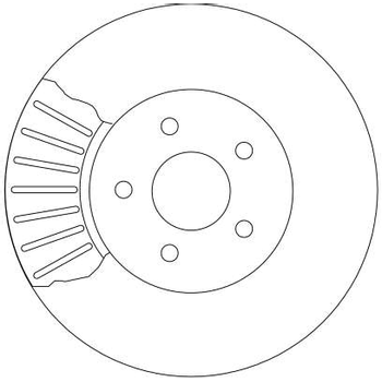 Диск тормозной передний Ford Mondeo/JAGUAR XType Estate