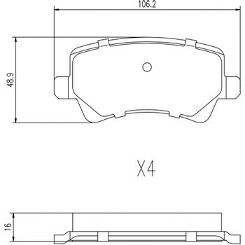 Колодки тормозные задние Ford S-Max/Volvo S60/S80/V70/XC60/XC70/Freelender 2