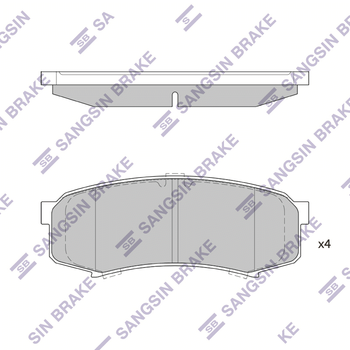 Колодки тормозные задние Toyota LC80/90/Prado120