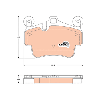 Колодки тормозные задние Porsche 911