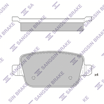 Колодки тормозные задние Ford Focus/Galaxy/Mondeo 4/S-MAX/Volvo S80/V70/XC70