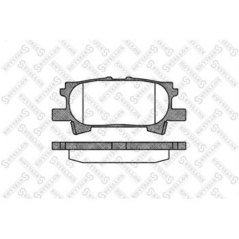 Колодки тормозные задние Lexus RX300 03/Harrier 93/HIGHLANDER