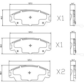 Колодки тормозные передние Hyundai Accent/Getz/Тагаз/Verna