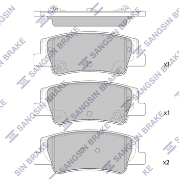 Колодки тормозные задние KIA K5 