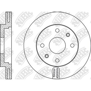 Диск тормозной передний  KIA RIO III 11-/HYUNDAI SOLARIS 10