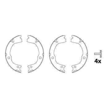 Колодки стояночного тормоза Santa Fe II