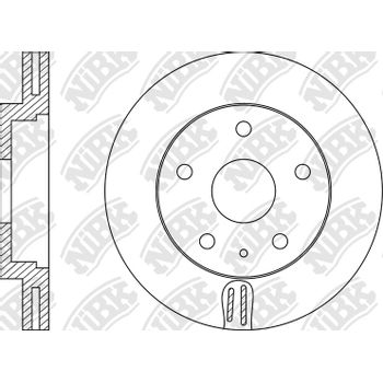 Диск тормозной передний Mazda CX5/6 13