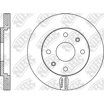 Диск тормозной передний Berlingo/C3/C4/Xsara/206/307/Partner