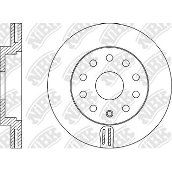 Диск тормозной передний Audi/Skoda/VW