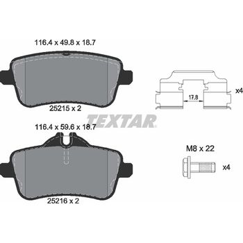 Колодки тормозные задние MB GL(X166)/ML(W166)