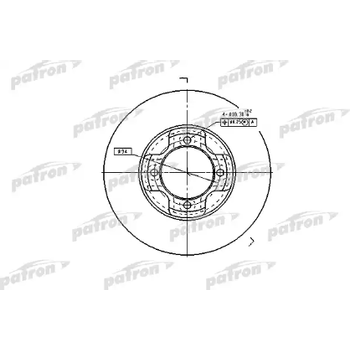 Диск тормозной передний Mazda 323