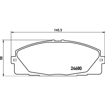 Колодки тормозные передние TOYOTA HICE