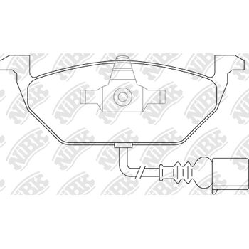 Колодки тормозные передние Audi/VW Polo/Skoda Rapid/Octavia