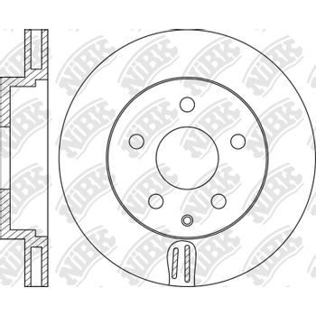 Диск тормозной передний Mazda 3 13-