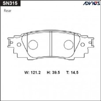 Колодки тормозные задние Toyota Camry V70/RAV4 18-