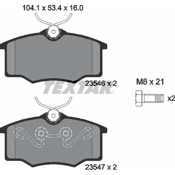 Колодки тормозные передние VW Parati/Saveiro