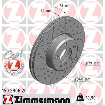 Диск тормозной передний BMW F21/F20/F33