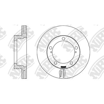 Диск тормозной передний Toyota Tundra/Land Cruiser 200 16-